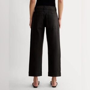 Everlane Organic Straight-Leg Pant in Black